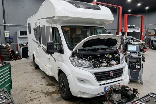 En husbil i PBZ verkstad